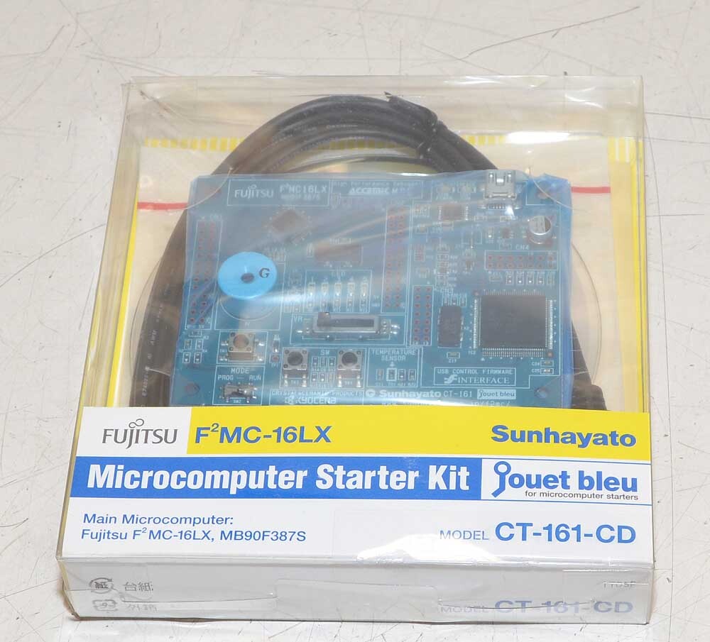 Fujitsu Jouet Bleu F2MC-16LX Microcomputer Starter Kit CT-161-CD