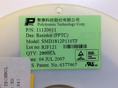 SMD1812P110TF POLYTRONICS PTC RESETTABLE FUSE 1A1 6VDC SMD 50 PIECES