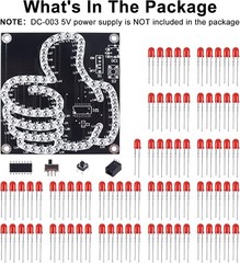 LED Light Soldering Practice Kit DIY Thumbs-Up Electronic Kits for Students