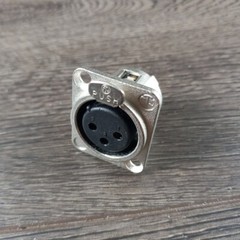 Neutrik XLR 3-Pin Panel Connector Female 4 Pack