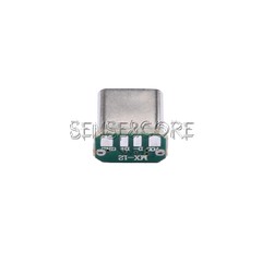 10PCS USB-C Male Head 5V 16pin USB Type-C Vertical Port Connector Jack Board-