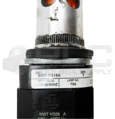 ALLEN BRADLEY 800T-PA16A /T PUSH BUTTON W/ GUARD W/ 800T-N326 /A W/ 800T-XA /D
