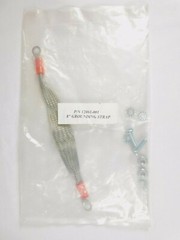Braided Ground Strap 12061-001 8″ Tinned Copper Braided Runway Ground Strap