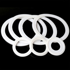 Silicone / PTFE Sanitary Clamp Gasket ID 15-197mm Tri Clamp Ferrule Pipe Fitting
