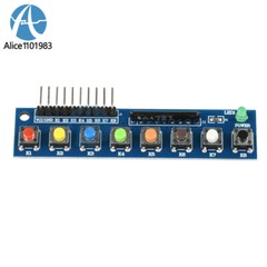 8 Independent Key Button Module With LED Indicator Keyboard Module For Arduino