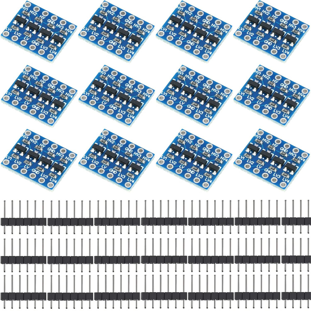 12pcs 4-Channel Logic Level Shifter Module 3.3V to 5V Bidirectional NEW