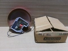 Ademco AD 8-12 8″ Red Fire Alarm Bell AK