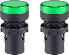 Green Indicator Light AC DC 110V 22mm Panel Mount Color: Green