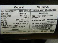 Tjernlund 4C732 I Blower Draft Inducer 115V 1/4HP NEW in box with Hardware