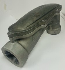 EATON CORPORATION CROUSE HINDS NO. LBD7700 SA 2 1/2 AL MOGUL OUTLET BODY 90 DEG