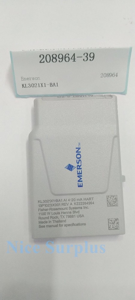 Emerson KL3021X1-BA1 AI 4-20 mA HART #39
