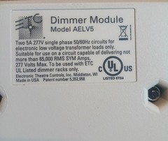 ETC Dimmer Module, Model AELV5