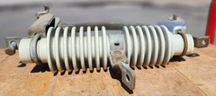 Joslyn 100/200A Polymer Deadend Strain Insulator Assembly w/ Clamp N.O.S.