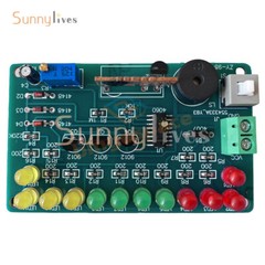 Soldering Practice CD4060 SMT Music Circuit Board LED Electronic Project DIY Kit
