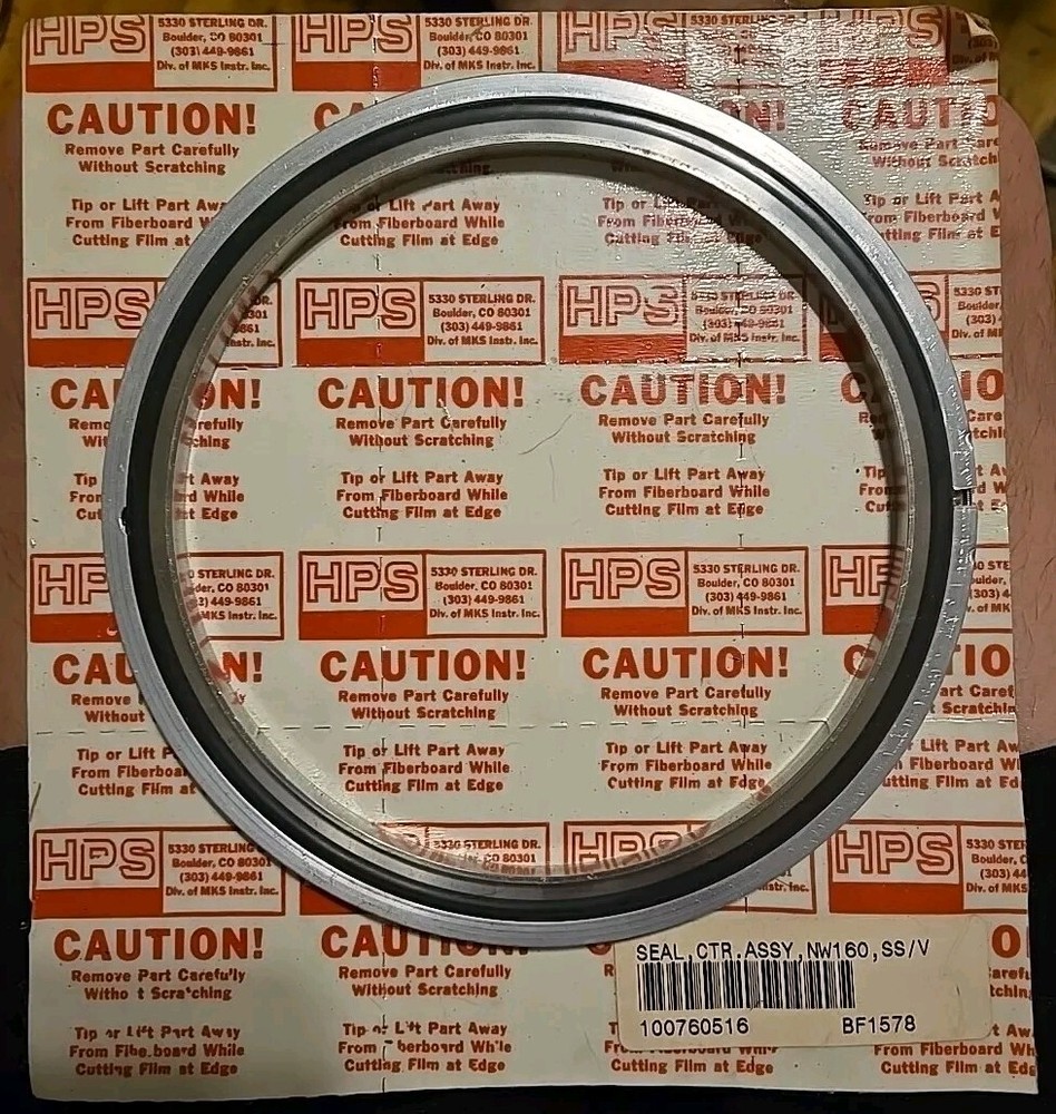 VARIAN 100760516 CENTERING RING SEAL CTR ASSY NW160 SS/V,