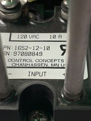 Control Concepts SCR Power Controller 1832-12-10-95VDC-4/20MA