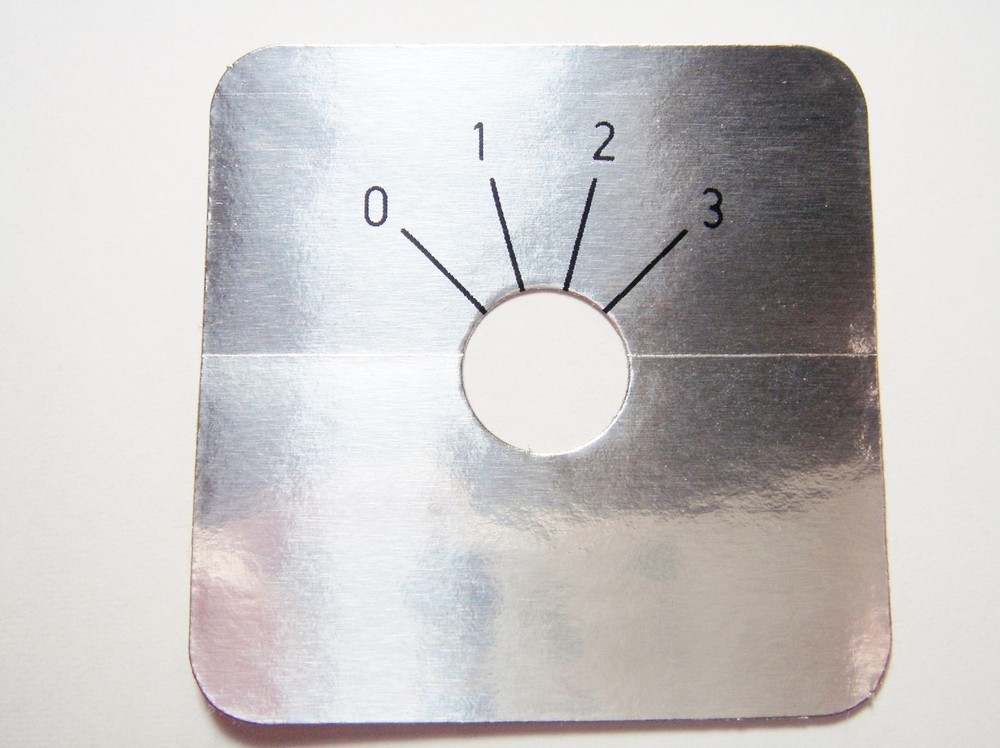 4x Scale Disc Scale 0-3 45x45mm #13-63