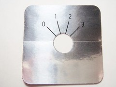 4x Scale Disc Scale 0-3 45x45mm #13-63