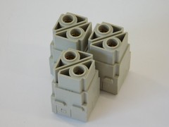 *Lot of 3* Harting 09140022751 100A Axial Module Female 16-35mm