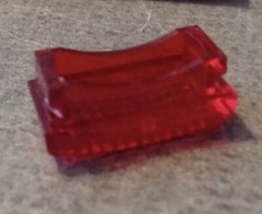 Lot Of 10 New Arrow Hart 88 Red Rectangular Jewel For Warning Light