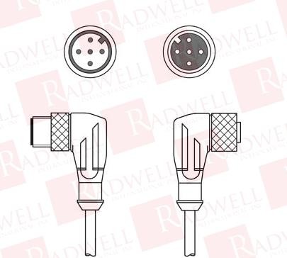 LEUZE KDS DN-M12-5W-M12-5W-P3-100 / KDSDNM125WM125WP3100 (NEW NO BOX)