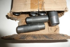 LOT OF 25 NEW THREAD-RITE 3/4″ Black PIPE NIPPLES 3 1/2″ LENGTH