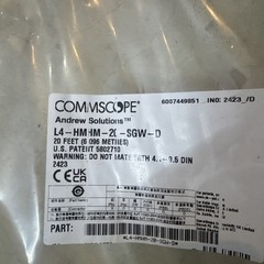 Commscope L4-HMHM-20-SGW-D 20ft 4.3 – 10 Male To 4.3-10 Male Rf Jumper