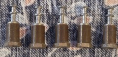 12 PIECES – Insulated Threaded Turret Terminals Solder Point to Point – Threaded