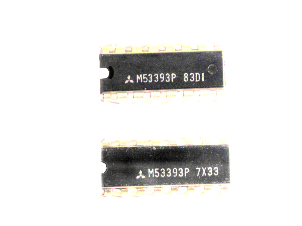 M53393P “Original” Mitsubishi 16P DIP IC 2 pcs
