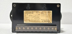 TOYO KEIKI ERM-3 (RRM-3) 3 PHASE WATT (VAR) CONVERTER TRANSDUCER 115V 5A