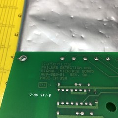 GASONICS A90-028-01 PCB INTERFACE, A89-028-01 FAILURE DETECTION AND, 130591