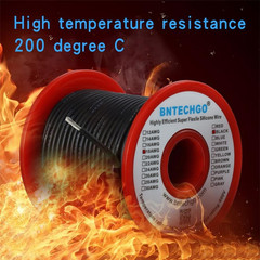BNTECHGO 18 Gauge Silicone Wire Spool 100 Ft Black Flexible 18 AWG Stranded