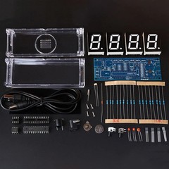 DIY Electronic LED Clock Kit Digital Alarm Time Display Microcontroller Project
