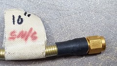 10” (inches) long Semi-Rigid CABLE 10046647-1 W/ RF Microwave Male SMA Connector