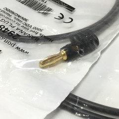 Lot of 4 Pomona 2948-24-0 Stackable Banana Plug Patch Cord Test Lead, Black, 24″
