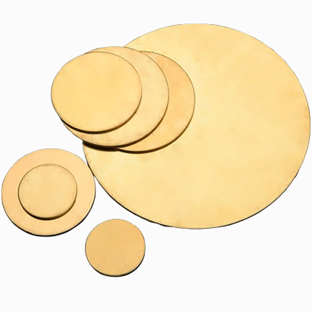 H62 0.3mm – 6mm Thick Brass Discs Round Plate Round Brass Sheets Ø10mm – 300mm