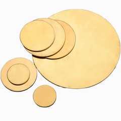 H62 0.3mm – 6mm Thick Brass Discs Round Plate Round Brass Sheets Ø10mm – 300mm
