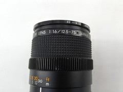 Hitachi VK-C350 Color Video Camera 12VDC Computar 12.5-75mm 1:1.6 Zoom Lens