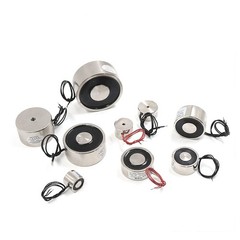 1Pcs Electromagnet DC 12V/24V Electro Magnet Solenoid Sucker Suction 2.5KG~150KG