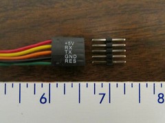 10 Pc 6-inch 5-Position Fem-Fem Ribbon Cable W/Male Headers +5V RX TX GND RES