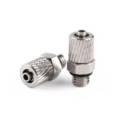 M3-M6 Male Threaded Straight/Elbow Pneumatic Push In Fitting Pipe Tube Connector