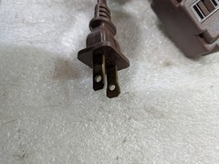 Cooper N4405B-20 Brown 20FT 2-Prong Polarized Extension Cord 2-Outlet Indoor Use