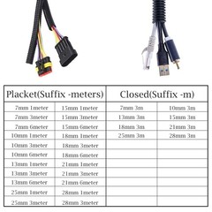 Cable Flexible Conduit / Sleeving Split Loom Harness Various Sizes