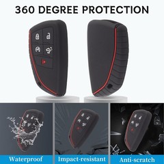 Silicone Key Fob Cover for 2022-2025 Silverado 1500, Sierra 1500, Acadia, Terrai