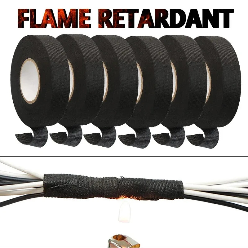 Heat Resistant Cloth Tape Car Cable Wiring Harness Strong Electric Wrap Roll New