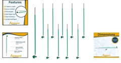10 Pack 8 Inch 10 AWG Copper Grounding Pigtails with Green Screws for Electri…