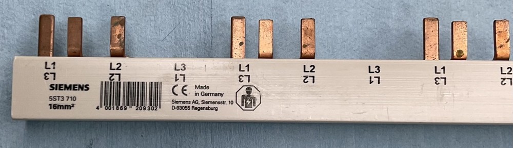 Siemens 5ST3 710 15mm Bus Bar Connector 40″ long (used)
