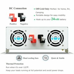 3000W Pure Sine Wave Inverter 24V DC to 120V AC Solar Generator Inverter new car