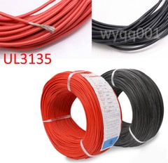 UL3135 18/20/22AWG Stranded Wire Red or Black Ultra soft silicone power cord