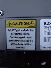 Eaton SPD120208Y2K 120kA Nema 1 Surge Protection Device NEW OPEN BOX
